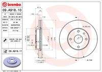 BREMBO 09A91811 Bremsscheibe