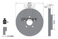 TEXTAR 92327503 Bremsscheibe