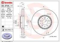 BREMBO 09D72511 Bremsscheibe