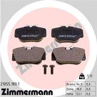 ZIMMERMANN 210551801 Bremsbelagsatz, Scheibenbremse