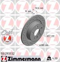 ZIMMERMANN 150293152 Bremsscheibe