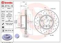 BREMBO 09C1141X Bremsscheibe