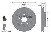 TEXTAR 92186903 Bremsscheibe