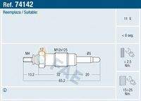 FAE 74142 Glühkerze