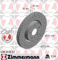 ZIMMERMANN 430261652 Bremsscheibe