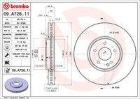 BREMBO 09A72611 Bremsscheibe