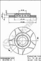 BREMBO 09679975 Bremsscheibe