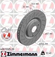 ZIMMERMANN 400550520 Bremsscheibe