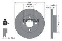TEXTAR 92144300 Bremsscheibe