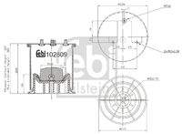 FEBI BILSTEIN 102809 Federbalg, Luftfederung