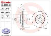 BREMBO 09558134 Bremsscheibe