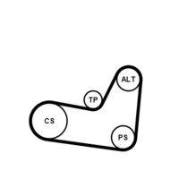 CONTINENTAL CTAM 6PK1070K2 Keilrippenriemensatz