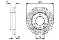 BOSCH 0986479V32 Bremsscheibe