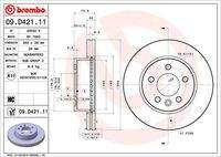 BREMBO 09D42111 Bremsscheibe