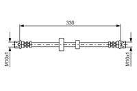 BOSCH 1987476411 Bremsschlauch