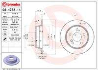 BREMBO 08473814 Bremsscheibe
