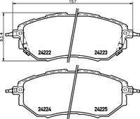 HELLA 8DB355012031 Bremsbelagsatz, Scheibenbremse