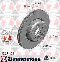 ZIMMERMANN 150291120 Bremsscheibe