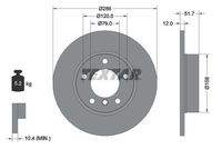 TEXTAR 92055503 Bremsscheibe