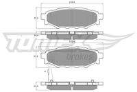 TOMEX Brakes TX1537 Bremsbelagsatz, Scheibenbremse