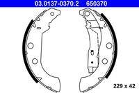 ATE 03013703702 Bremsbackensatz