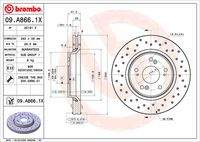 BREMBO 09A8661X Bremsscheibe