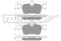 TOMEX Brakes TX1844 Bremsbelagsatz, Scheibenbremse