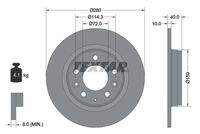 TEXTAR 92125603 Bremsscheibe