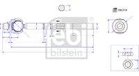 FEBI BILSTEIN 186318 Axialgelenk, Spurstange