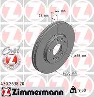 ZIMMERMANN 430263820 Bremsscheibe