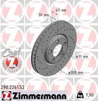 ZIMMERMANN 290226152 Bremsscheibe