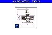 ATE 03930207032 Entlüfterstutzen