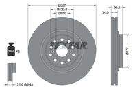 TEXTAR 92224203 Bremsscheibe
