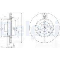 DELPHI BG3839 Bremsscheibe