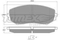 TOMEX Brakes TX1492 Bremsbelagsatz, Scheibenbremse