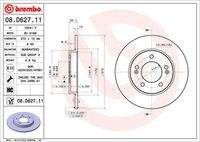 BREMBO 08D62711 Bremsscheibe