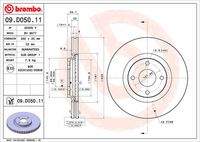 BREMBO 09D05011 Bremsscheibe