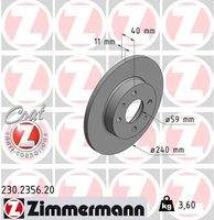 ZIMMERMANN 230235620 Bremsscheibe