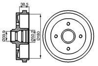 BOSCH 0986477002 Bremstrommel