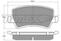 TOMEX Brakes TX1485 Bremsbelagsatz, Scheibenbremse