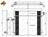 NRF 350080 Kondensator, Klimaanlage