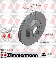 ZIMMERMANN 100331820 Bremsscheibe