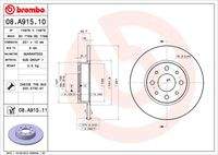 BREMBO 08A91511 Bremsscheibe