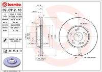 BREMBO 09C31211 Bremsscheibe