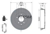 TEXTAR 94047800 Bremstrommel