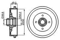 BOSCH 0986477041 Bremstrommel