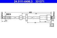 ATE 24511104963 Bremsschlauch