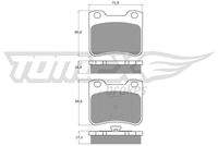TOMEX Brakes TX1196 Bremsbelagsatz, Scheibenbremse