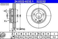 ATE 24032202321 Bremsscheibe