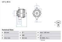 BOSCH 0986037271 Generator